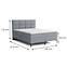 Ágy Jupiter Box Spring 140x200 Solid 89,3