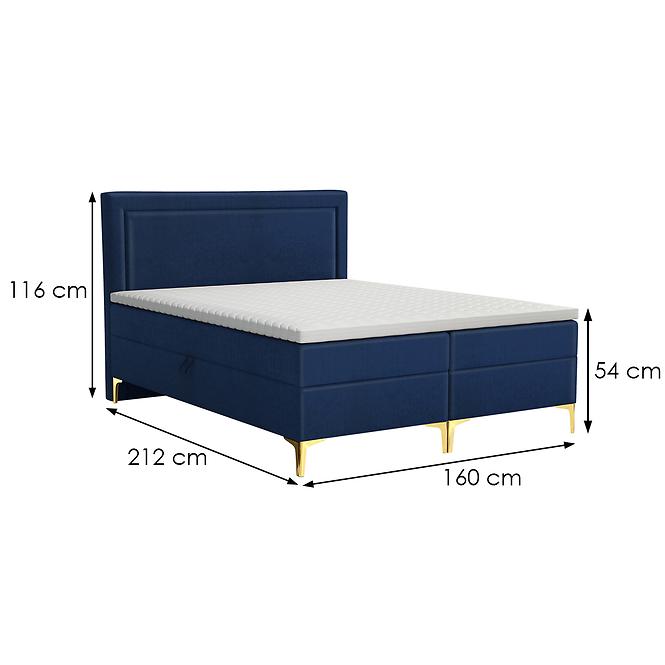 Ágy Tempe Box Spring 160x200 Monolith 77