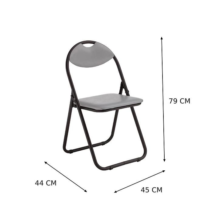 Öszehajtható szék Atom Black szürke,2