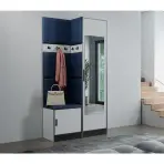 Előszobafal nábytok Roj 11 fehér + Kronos 09 kék