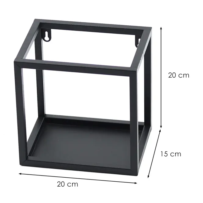 Falipolc Loft KWS-715 20x15 fekete,2
