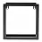 Falipolc Loft KWS-715/05 24x24 fekete