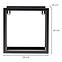 Falipolc Loft KWS-715/05 24x24 fekete,2