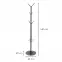 Fogas fém állvány Loft 06-06 180x40 fekete,2