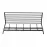 Fogas fém polccal Loft 35x75x25,5 cm fekete