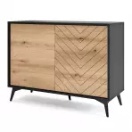 Komód Diamond K104 tölgy evoke/fekete