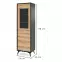 Vitrin Diamond W54 tölgy evoke/fekete,2