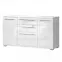 Komód Piano K180-3K2F/PN-70/KA/70 crystal white