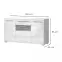 Komód Piano K150-3KS/PN-70/KA/70 crystal white,2