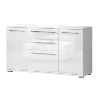 Komód Piano K150-3K2F/PN-70/KA/70 crystal white