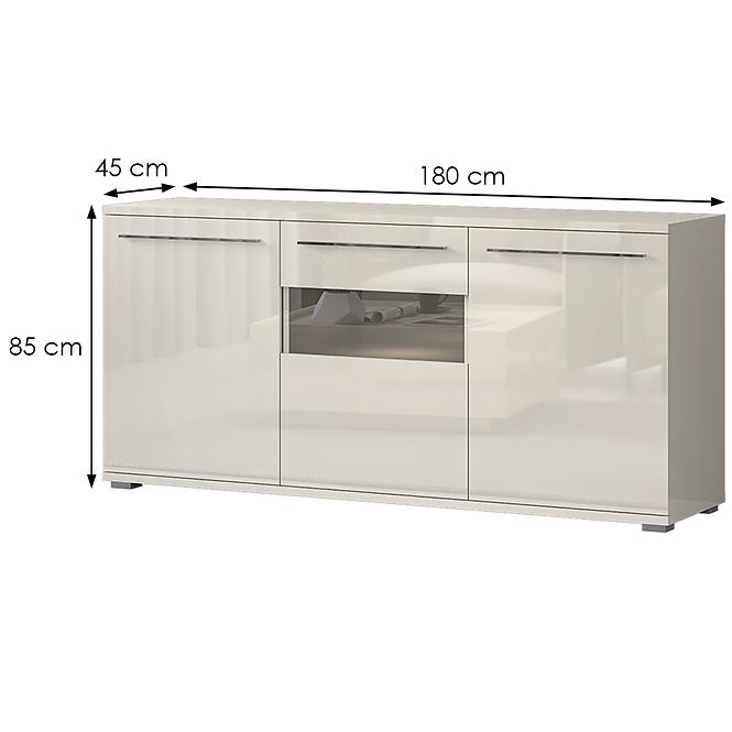 Komód Piano K180-3KS/PN-71/KA/71 beige