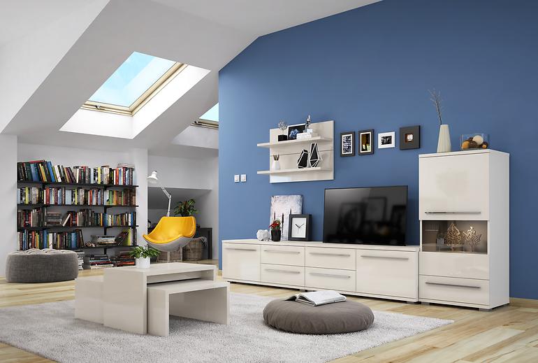 Komód Piano K150-3K2F/PN-71/KA/71 beige