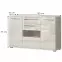Komód Piano K150V-3KS1F/PN-71/KA/71 beige,2