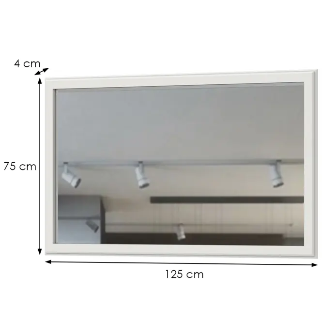 Tükör Evergreen EG-OG125 polar pine/ivory,2