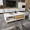 Dohányzóasztal Brio KLS pacific walnut/crystal white,4