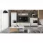 Dohányzóasztal Brio KLS pacific walnut/crystal white,6