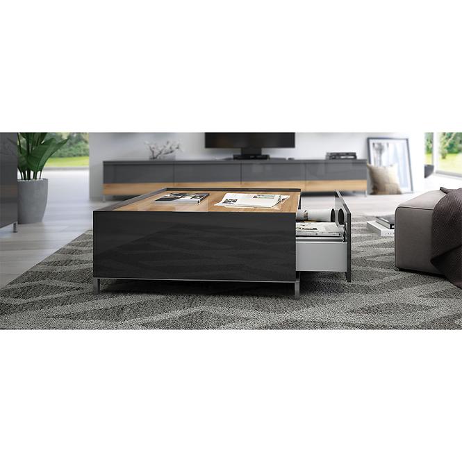 Dohányzóasztal Onyx KLS-2F/ON anthracite/pacific walnut