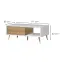 Dohányzóasztal Vida KLS pacific walnut/crystal white,2