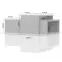Dohányzóasztal Piano SET2-70/KA/70 crystal white,3