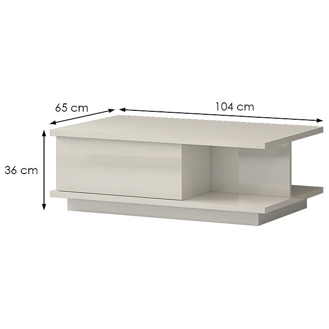 Dohányzóasztal Piano KLS-1F-71/KA/71  beige