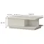Dohányzóasztal Piano KLS-1F-71/KA/71  beige,2