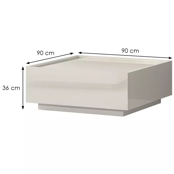 Dohányzóasztal Piano KLS-2F-71/KA/71 beige