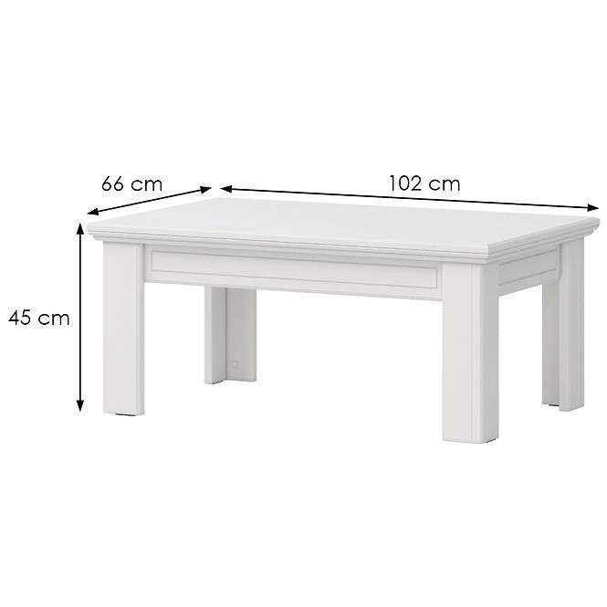 Dohányzóasztal Evergreen EG KLS polar pine/ivory