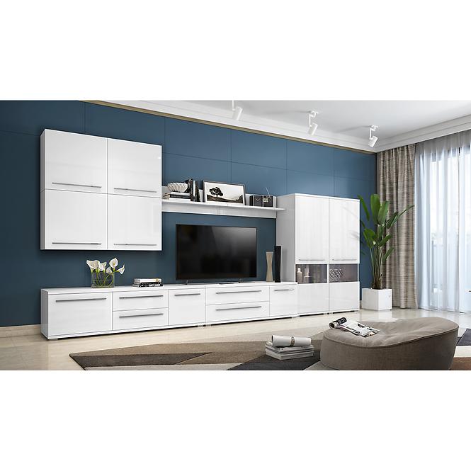 Fali szekrény Piano VK60-1K/PN-70/KA/70 crystal white