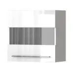 Fali szekrény Piano VK60-1KS/PN-70/KA/70 crystal white