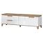Szekrény RTV Brio TV pacific walnut/crystal white