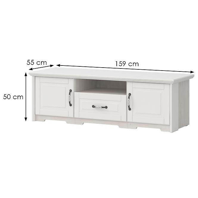 Szekrény RTV Evergreen EG-TV polar pine/ivory