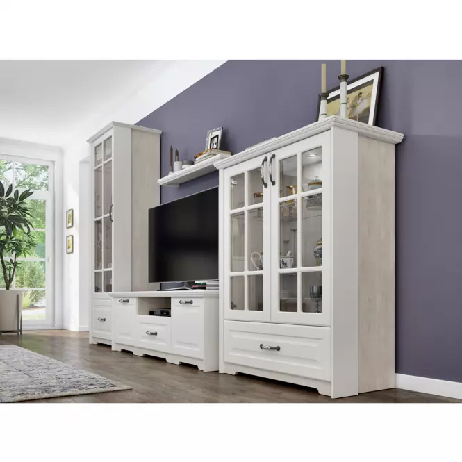 Szekrény RTV Evergreen EG-TV polar pine/ivory