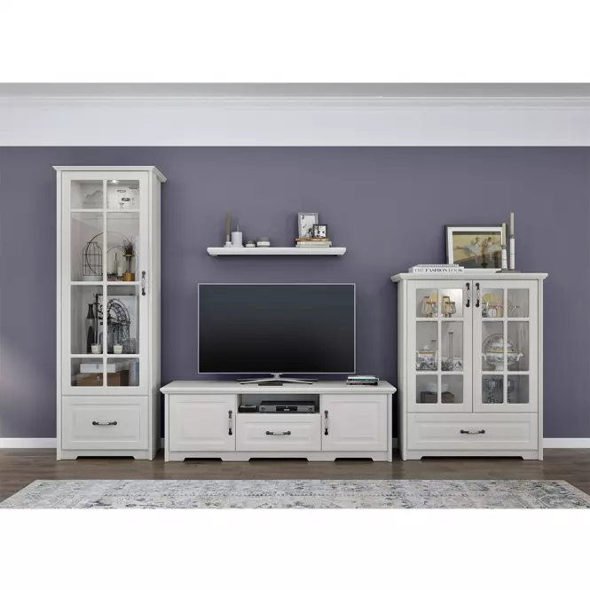 Szekrény RTV Evergreen EG-TV polar pine/ivory
