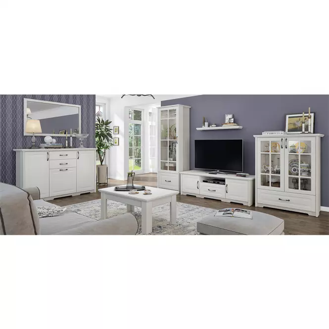 Szekrény RTV Evergreen EG-TV polar pine/ivory