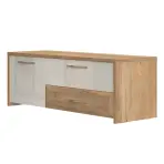 Szekrény RTV Gala TV135-1K2F/GL pacific walnut/beige