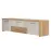 Szekrény RTV Gala TV184-2K2F/GL pacific walnut/beige
