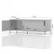 Szekrény RTV Onyx TV130-1K1F/ON anthracite/pacific walnut,3