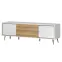 Szekrény RTV Vida TV pacific walnut/crystal white