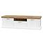 Szekrény RTV Tara TV2K1F white/pacific walnut
