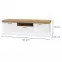 Szekrény RTV Tara TV2K1F white/pacific walnut,2