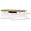 Szekrény RTV Tara TV2K1F white/pacific walnut,2