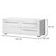 Szekrény RTV Piano TV120-1K2F/PN-70/KA/70-70/KA/70 crystal white,2