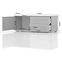 Szekrény RTV Piano TV120-1K2F/PN-70/KA/70-70/KA/70 crystal white,3