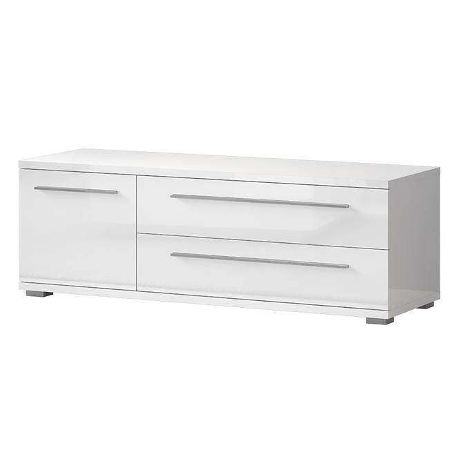 Szekrény RTV Piano TV135-1K2F/PN-70/KA/70 crystal white