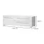 Szekrény RTV Piano TV150-1K2F/PN-70/KA/70 crystal white,2