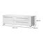 Szekrény RTV Piano TV150-1K2F/PN-70/KA/70 crystal white,2