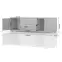 Szekrény RTV Piano TV150-2K2F/PN-70/KA/70 crystal white,3