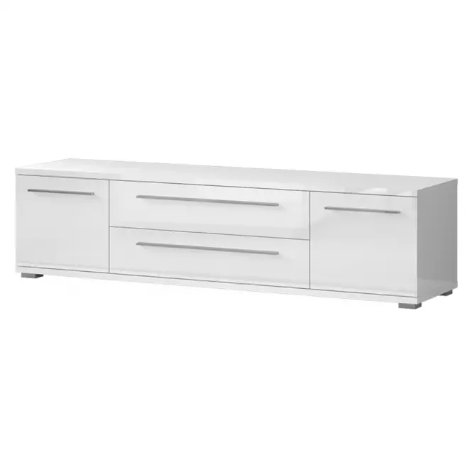 Szekrény RTV Piano TV180-2K2FV/PN-70/KA/70 crystal white