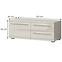 Szekrény RTV Piano TV120-1K2F/PN-71/KA/71 beige,2