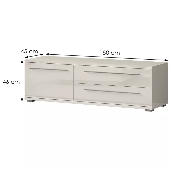 Szekrény RTV Piano TV150-1K2F/PN-71/KA/71 beige